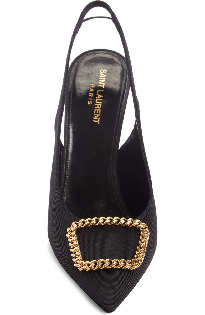 Saint Laurent St. Sulpice Slingback Pointed Toe Pump, Alternate, color,