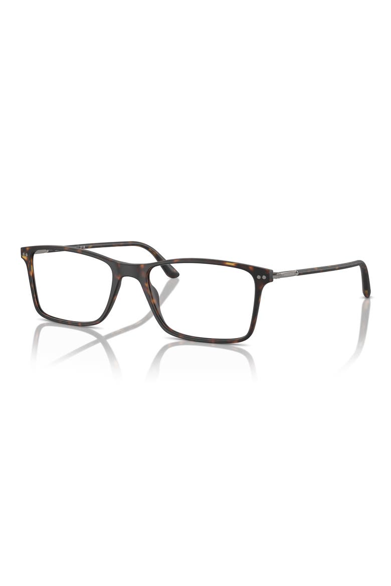 53MM RECTANGLE, Alternate, color, MATTE DARK HAVANA / DEMO LENS