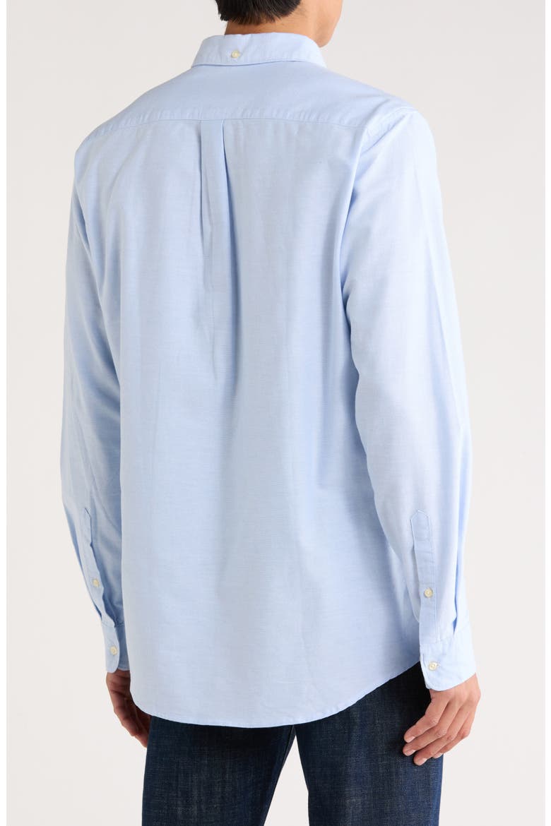 Oxtown Tailored Fit Cotton Button-Down Shirt, Alternate, color, SKY
