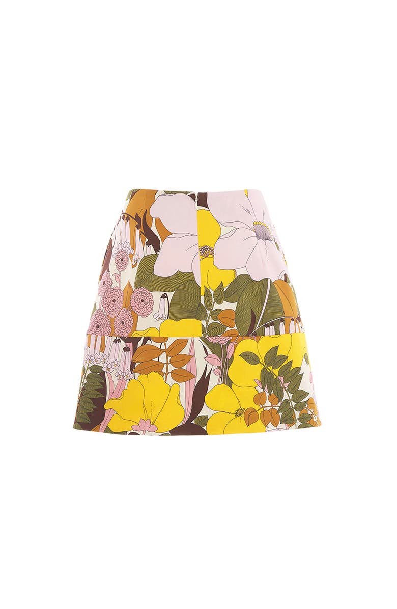 La DoubleJ Short Skirt Big Flower Rose Pink, Alternate, color, Big Flower Rose Pink