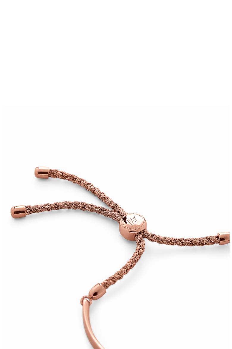 Engravable Fiji Friendship Bracelet, Alternate, color, ROS GOLD