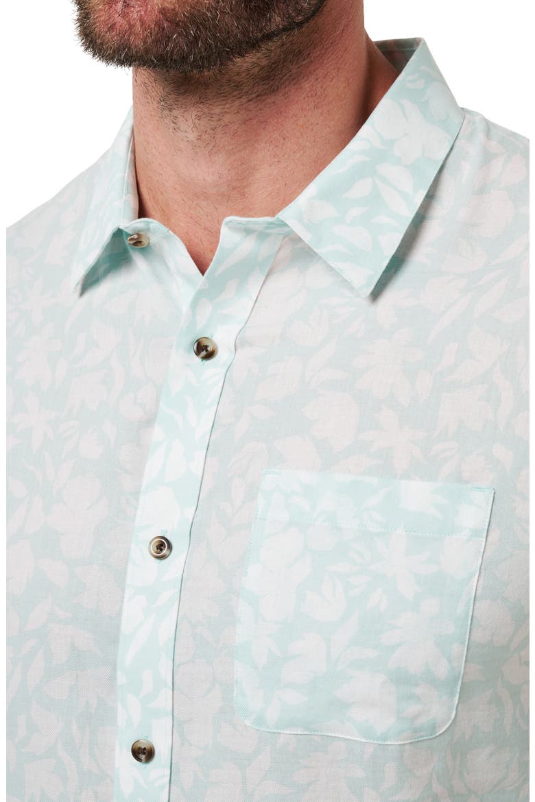 Double Room Short Sleeve Button-Up Shirt, Alternate, color, EGGSHELL BLUE