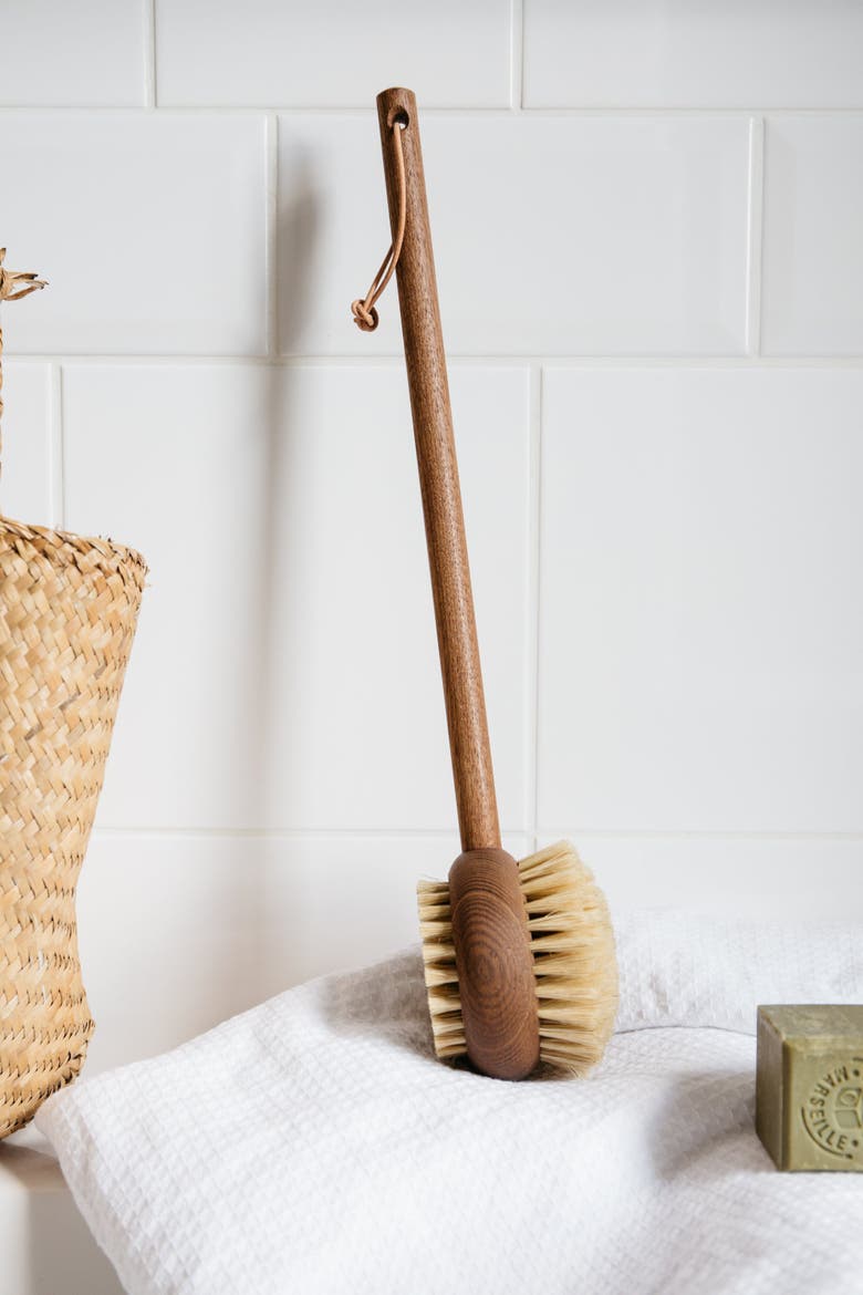 Andree Jardin Handled Heritage Bath and Body Brush, Alternate, color, Ash