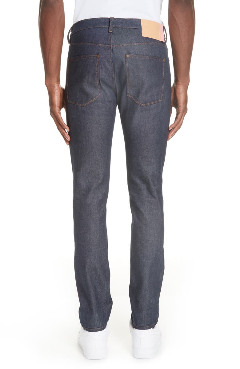 Acne Studios Max Slim Straight Leg Jeans, Alternate, color,