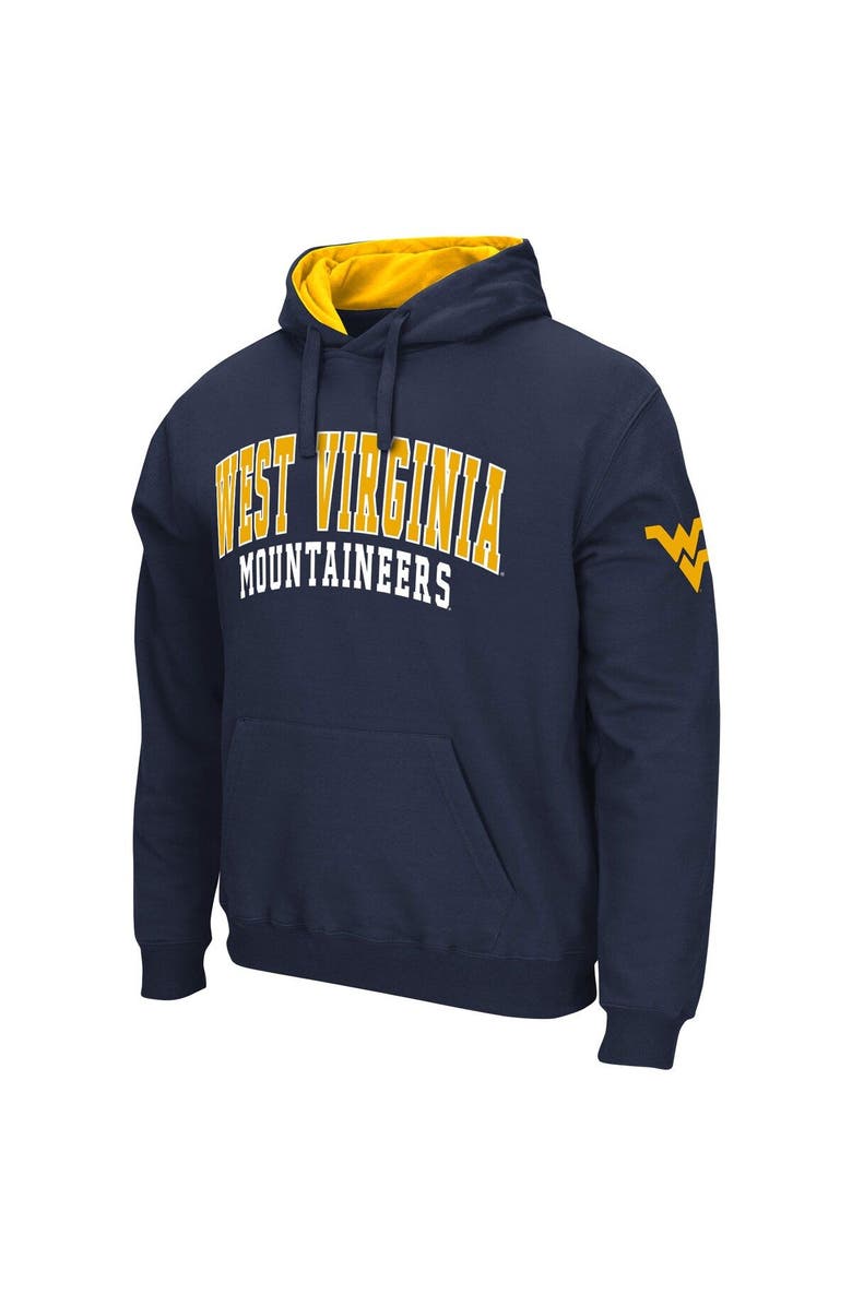 COLOSSEUM Men's Colosseum Navy West Virginia Mountaineers Double Arch Pullover Hoodie, Alternate, color, Navy