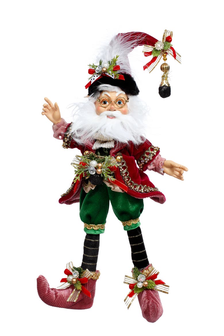 North Pole Coal Stocking Elf, Small, Main, color, Burgundy