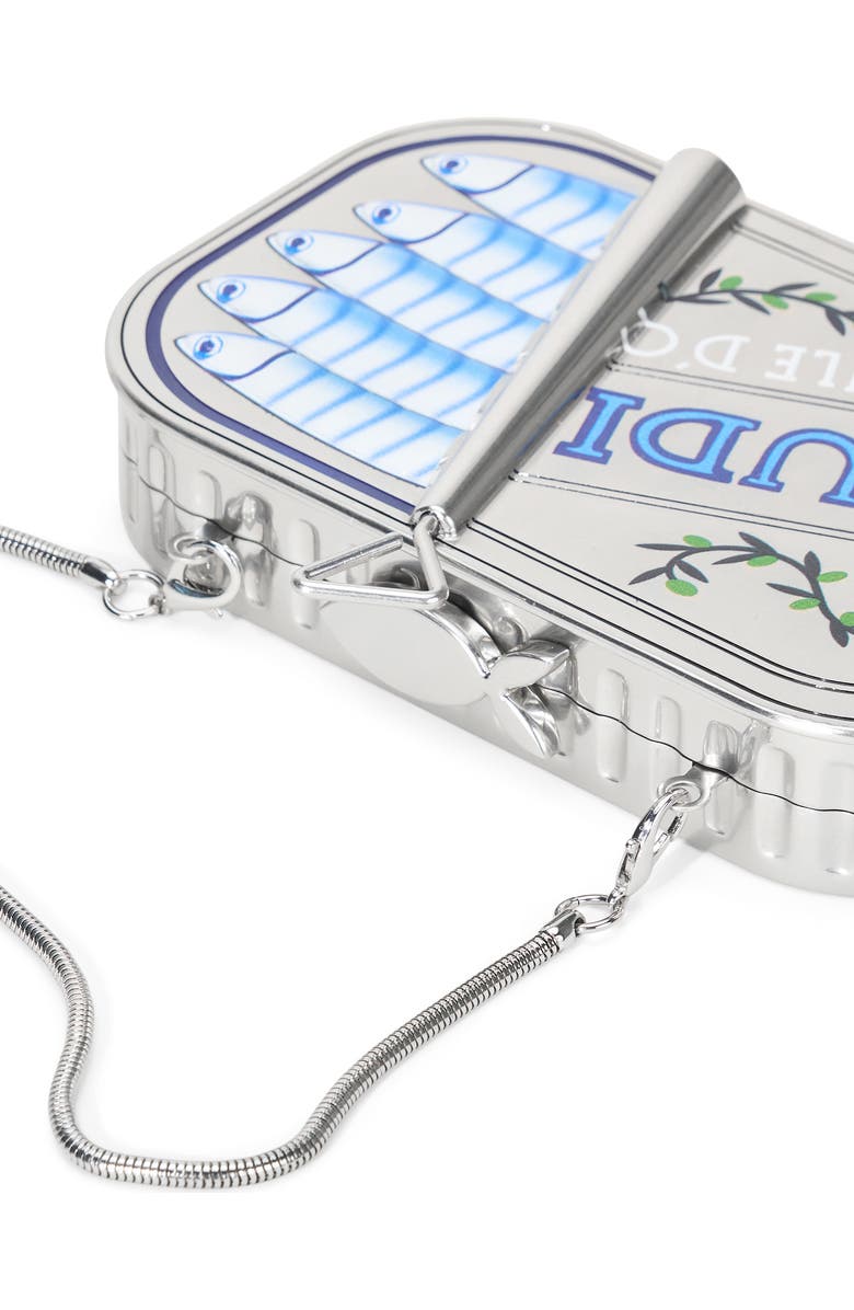 STAUD ines Tin Clutch, Alternate, color, Silver Multi