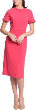 Maggy London Ruffle Sheath Dress