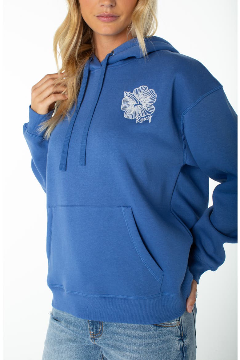 Wailea Oversize Embroidered Hoodie, Alternate, color, DUTCH BLUE