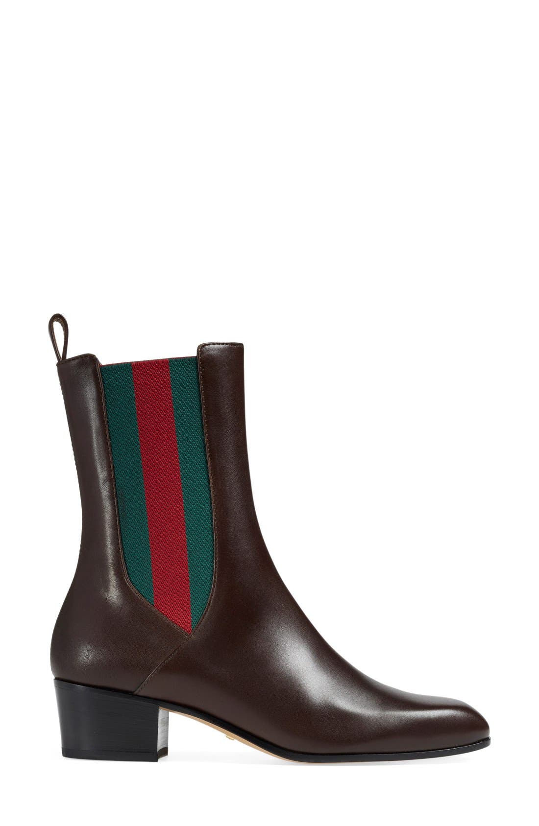 Gucci 'Karen' Slip-On Bootie, Alternate, color, 