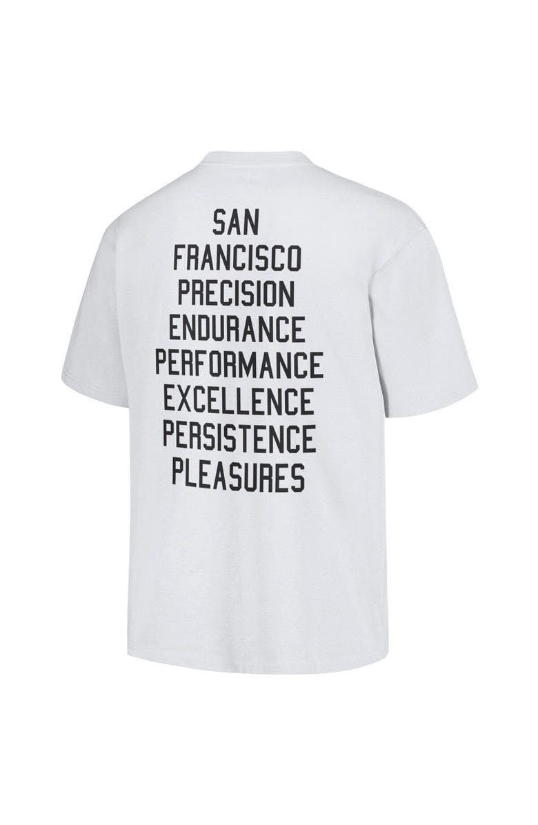 PLEASURES Men's PLEASURES White San Francisco Giants Precision T-Shirt, Alternate, color, White