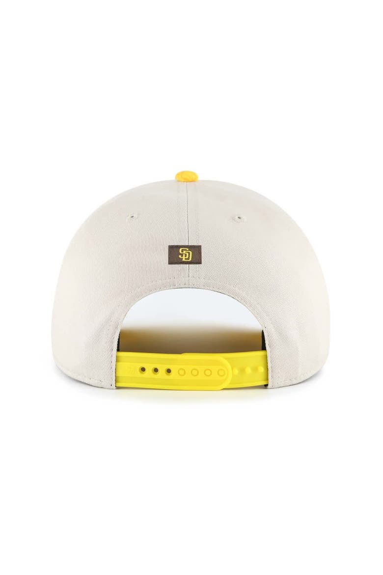 Men's '47 Cream/Gold San Diego Padres Fiji Rope Hitch Adjustable Hat, Alternate, color, Cream