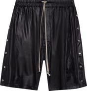 Rick Owens DRKSHDW Wide Pusher Liquid Jersey Shorts