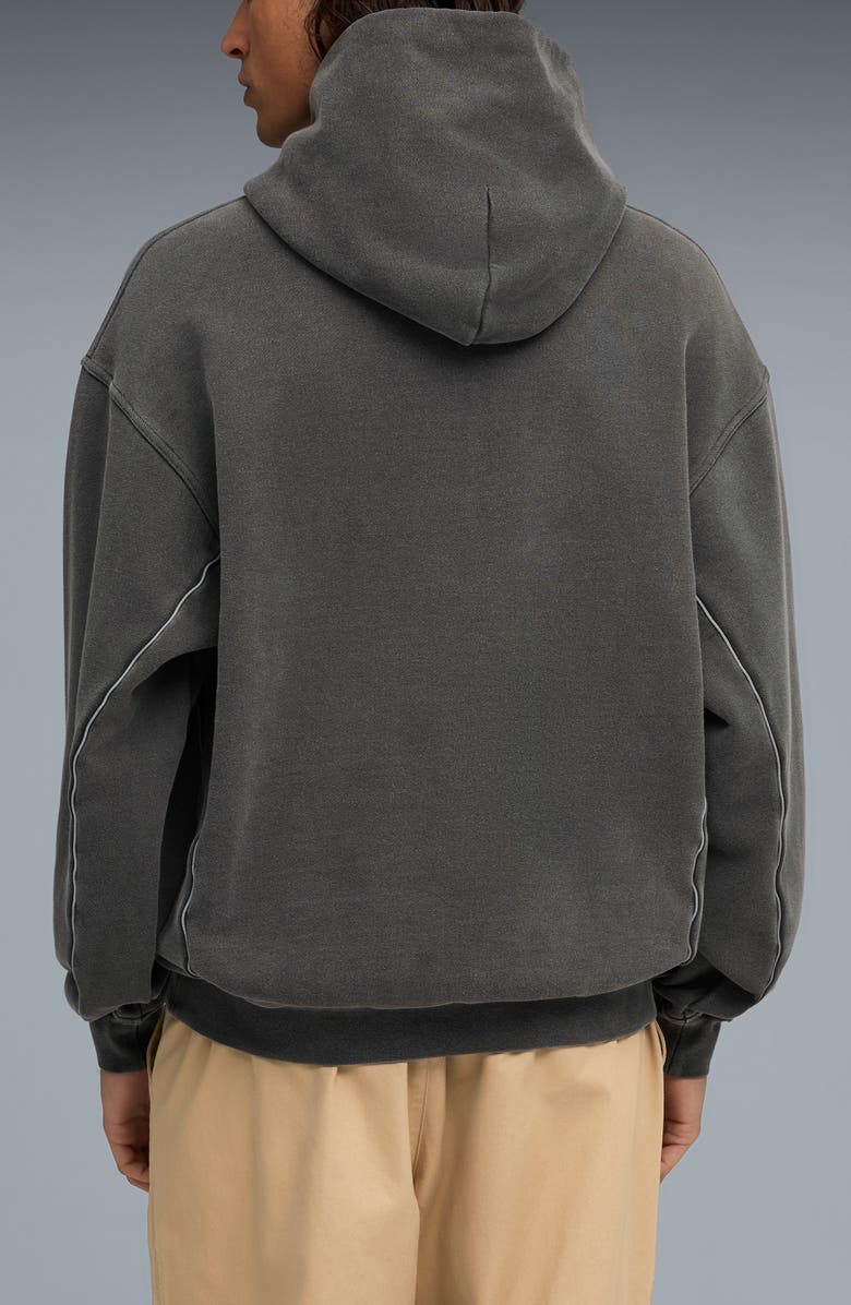 PUMA x Represent Embroidered Cotton Graphic Hoodie, Alternate, color, Flat Dark Gray