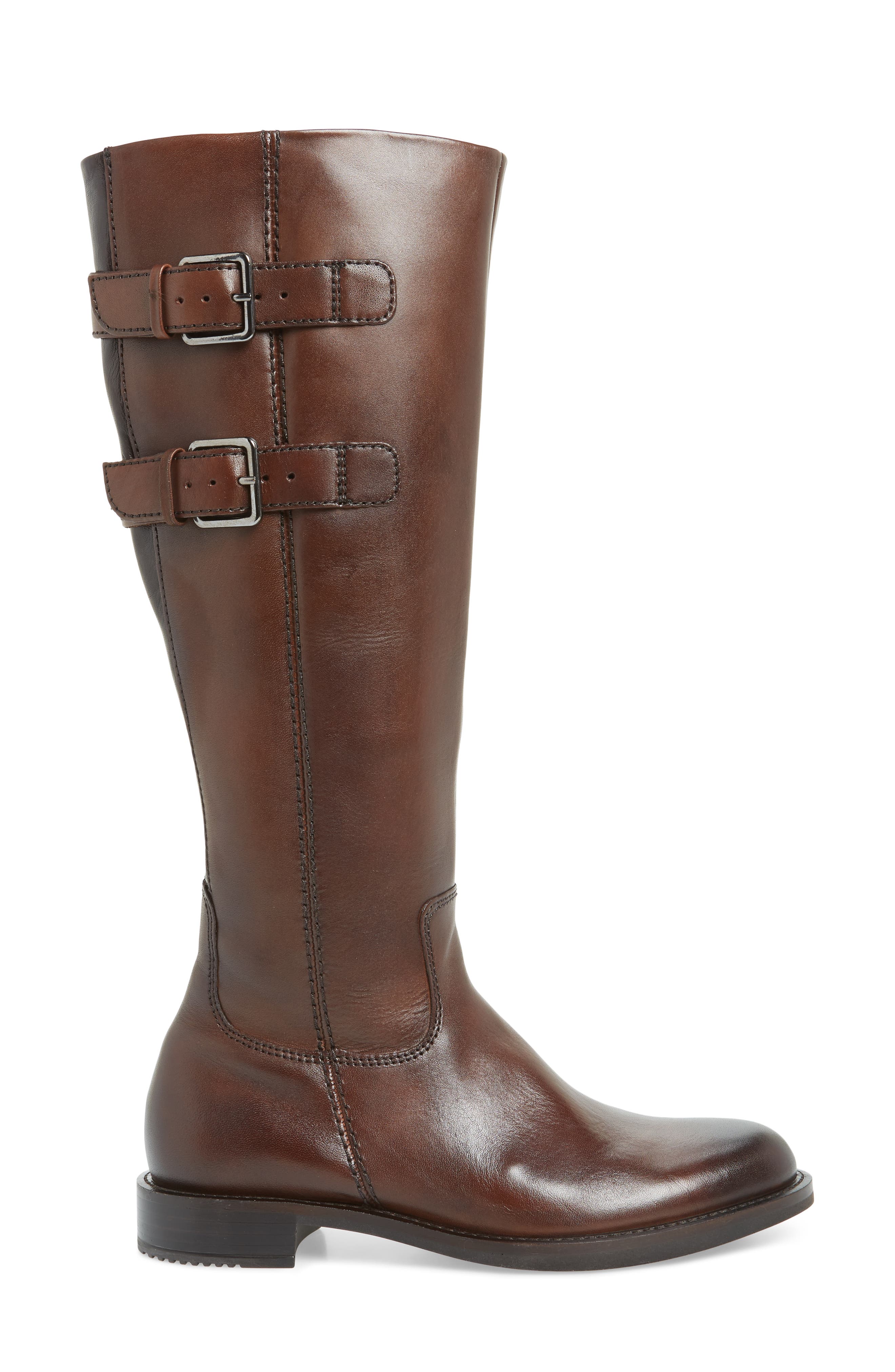 Shape 25 Tall Buckle Boot, Alternate, color, BISON LEATHER
