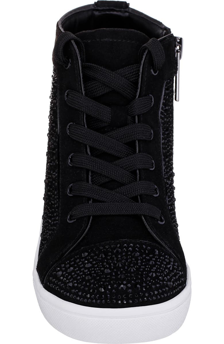 Nina Kids' Rhinestone High Top Sneaker, Alternate, color,