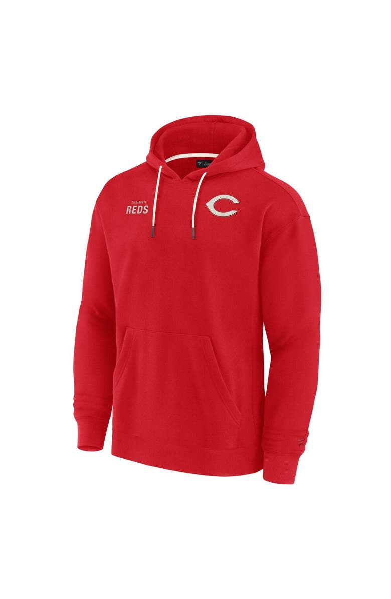 Fanatics Signature Unisex Fanatics Signature Red Cincinnati Reds Elements Super Soft Fleece Pullover Hoodie, Alternate, color, Red