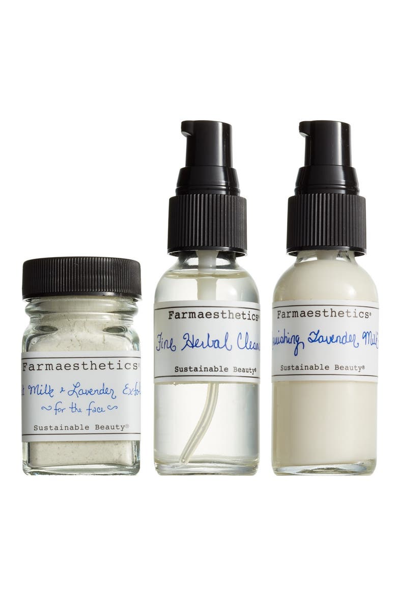 Three-Piece Lavender Facial-to-Go Set, Main, color, NO COLOR