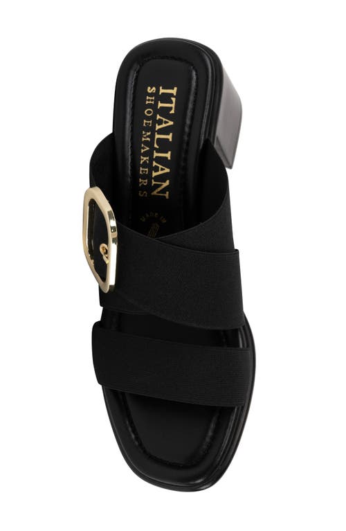Italian Shoemakers Seren Slide Sandal In Black