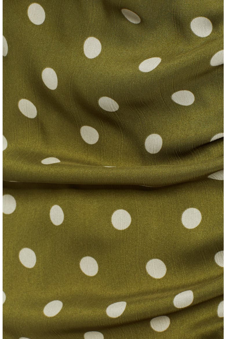 Chriselle Lim Ren Ruched Skirt, Alternate, color, CREAM/ OLIVE