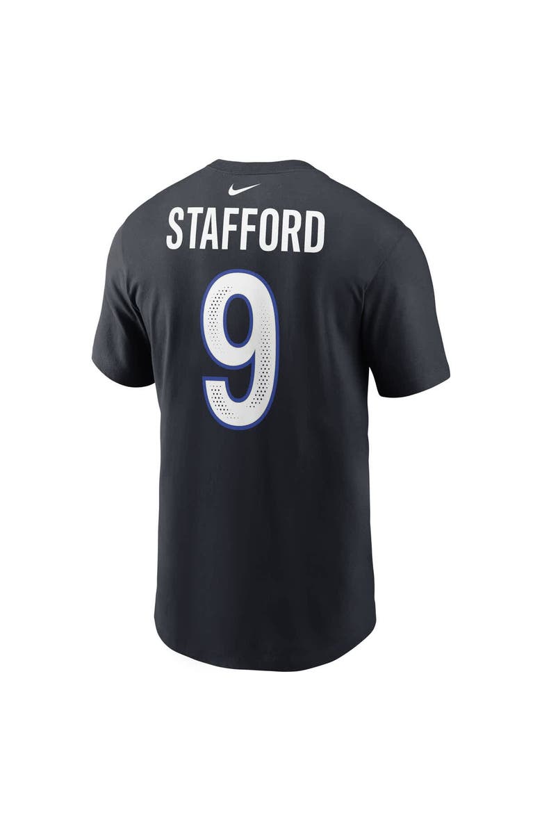 Nike Men's Nike Matthew Stafford Midnight Blue Los Angeles Rams 2025 Rivalries Collection Player Name & Number T-Shirt, Alternate, color, Dark Blue