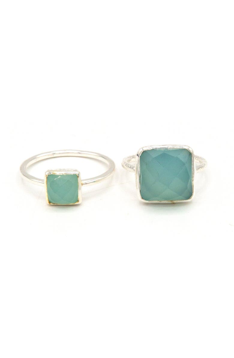 Fair Anita Sultry Sea Ring in Chalcedony, Alternate, color, Silver - 6
