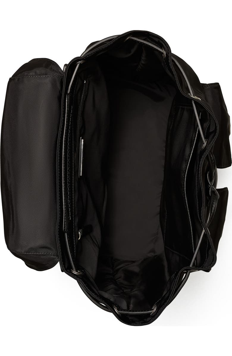 Tory Burch Flap Nylon Backpack, Alternate, color,