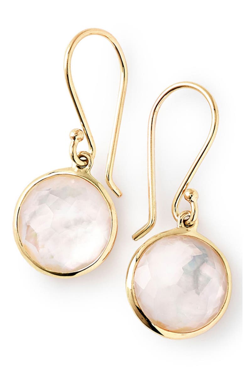 Rock Candy Lollipop Mini Drop Earrings, Main, color, GOLD