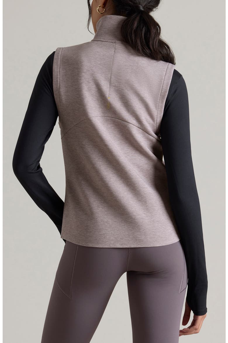 DreamGlow Zip-Up Vest, Alternate, color, TAUPE MIST