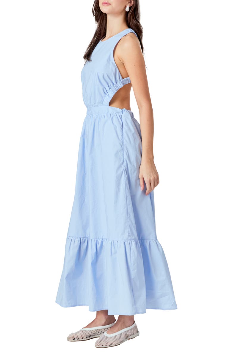English Factory Open Back Sundress, Alternate, color, Powder Blue