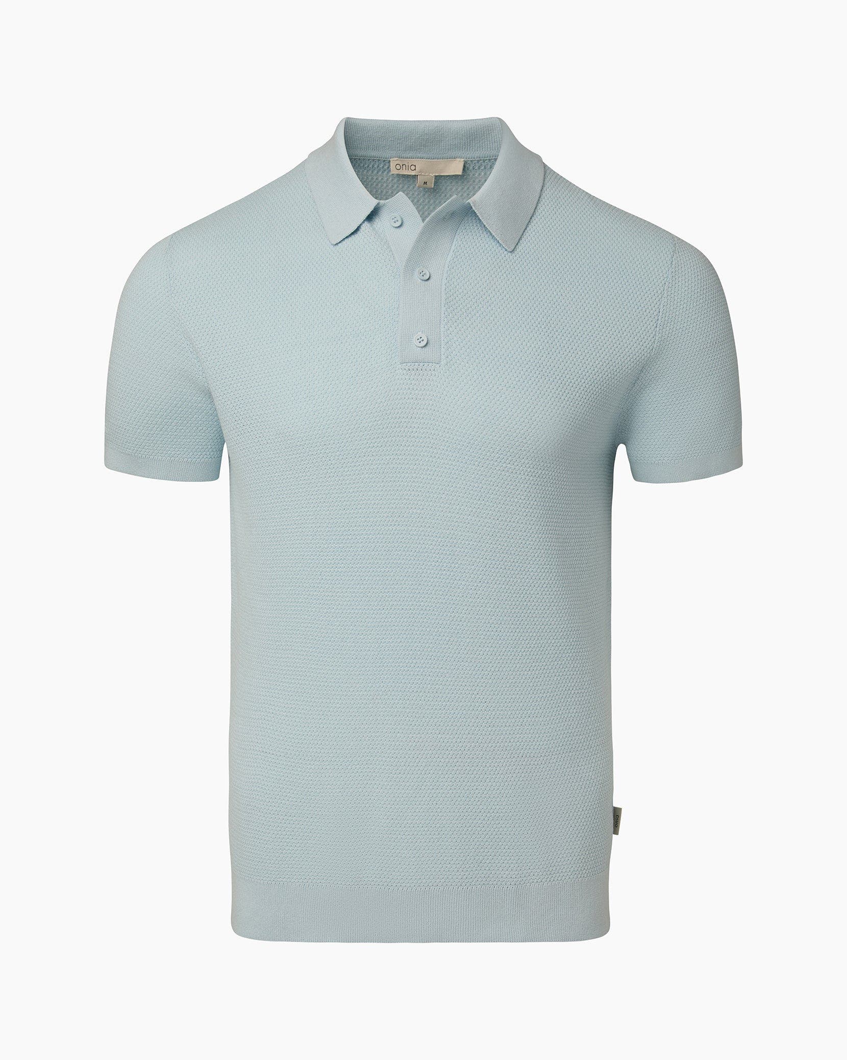 Cotton Textured Knit Polo - image 5