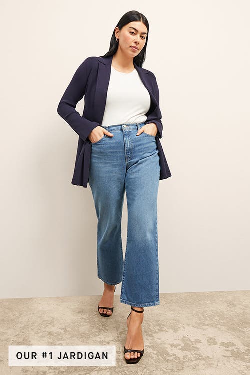 M.m.lafleur Merritt Wrap Jardigan In Dark Navy
