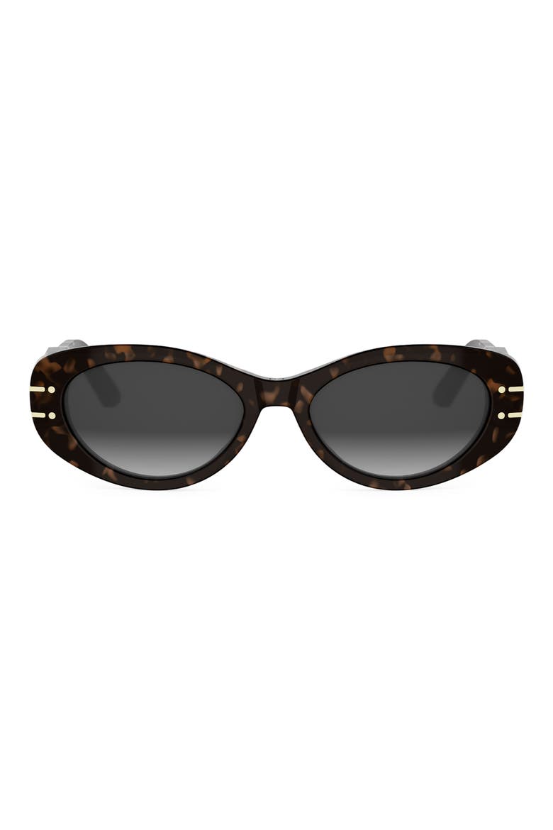 'DiorSignature B8U Butterfly Sunglasses, Main, color, DARK HAVANA / GRADIENT SMOKE