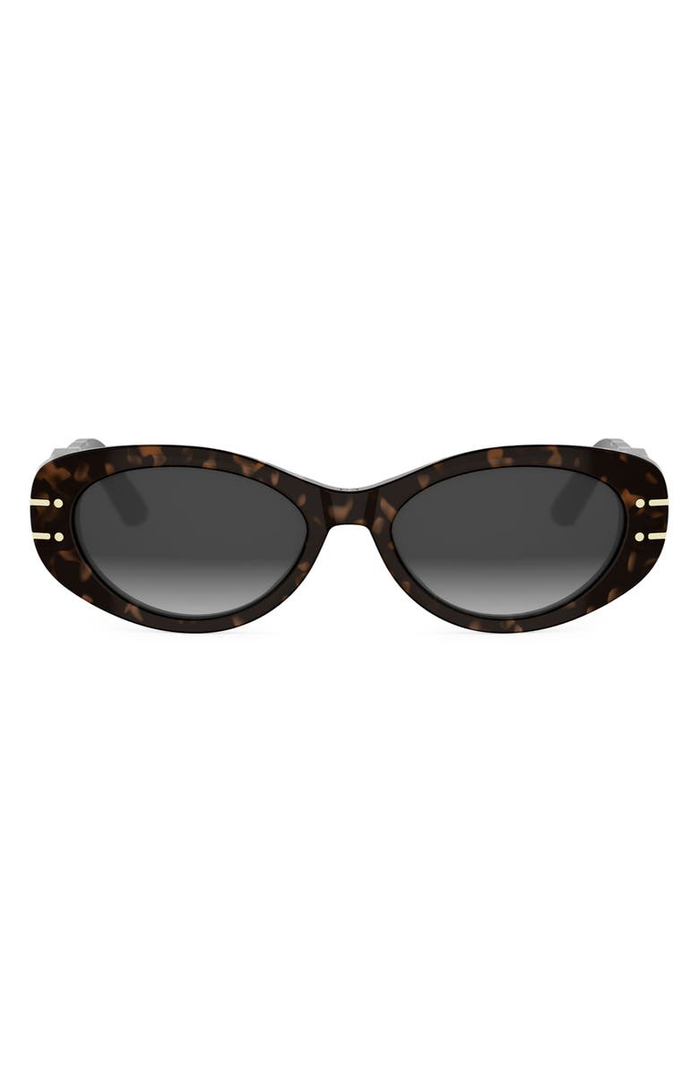 DIOR 'DiorSignature B8U Butterfly Sunglasses, Main, color, Dark Havana / Gradient Smoke
