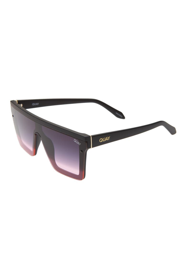 Hindsight 142mm Shield Sunglasses, Alternate, color, BLK BLKPNK