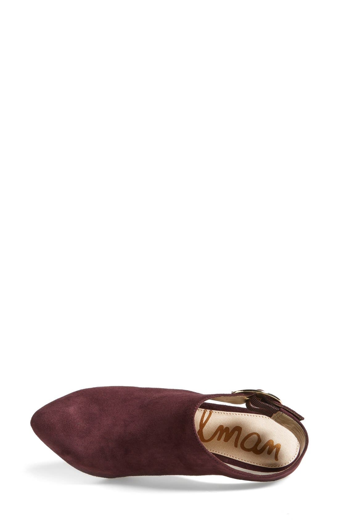'Julian' Suede Bootie, Alternate, color, NEW BURGUNDY SUEDE