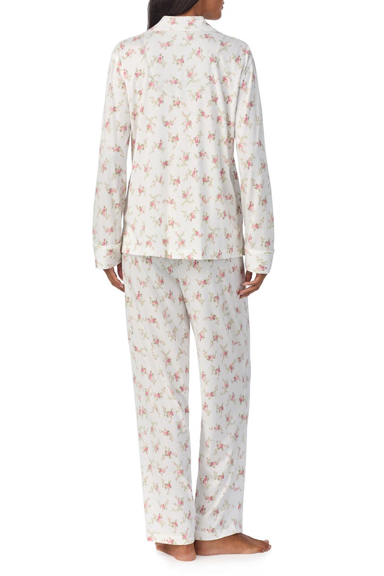 Floral Cotton Blend Pajamas, Alternate, color, IVORY FLORAL