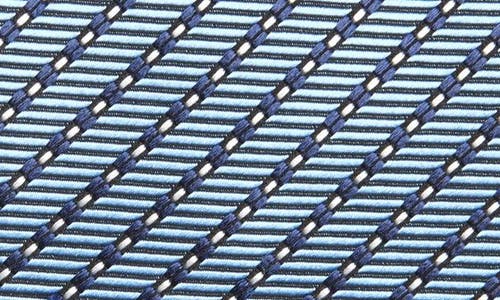 Zegna Ties Stripe Cinque Pieghe Silk Tie In Blue