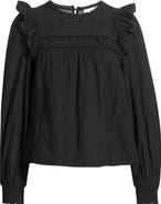 Treasure & Bond Ladder Cutout Cotton Top