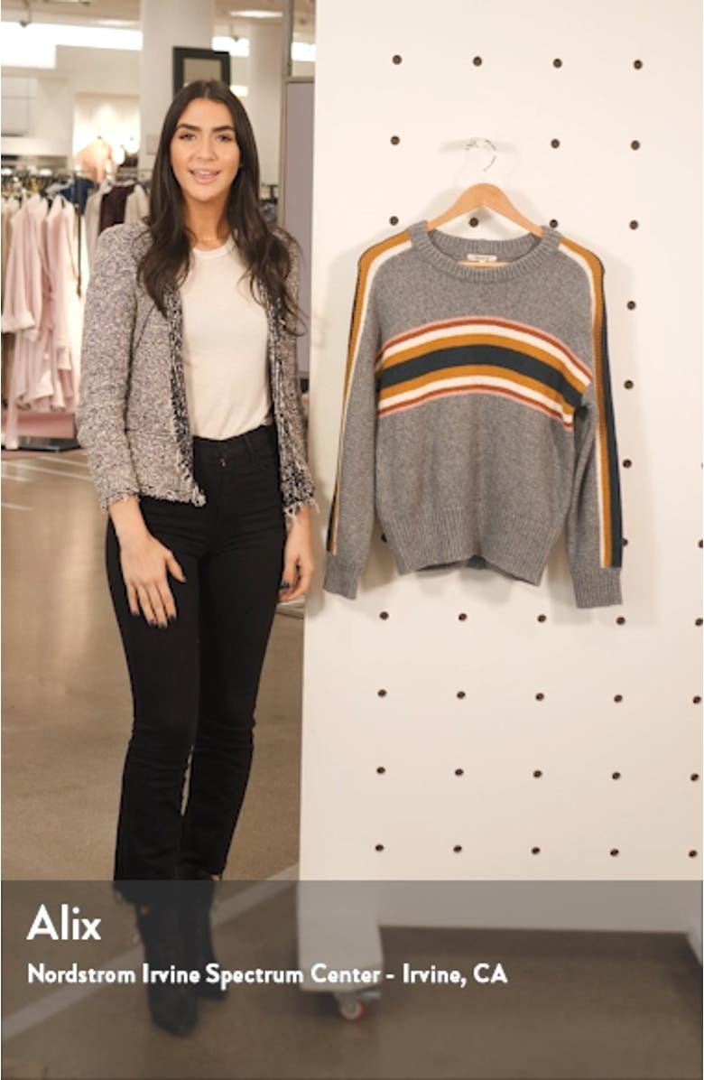 Striped Heath Pullover Sweater, sales video thumbnail