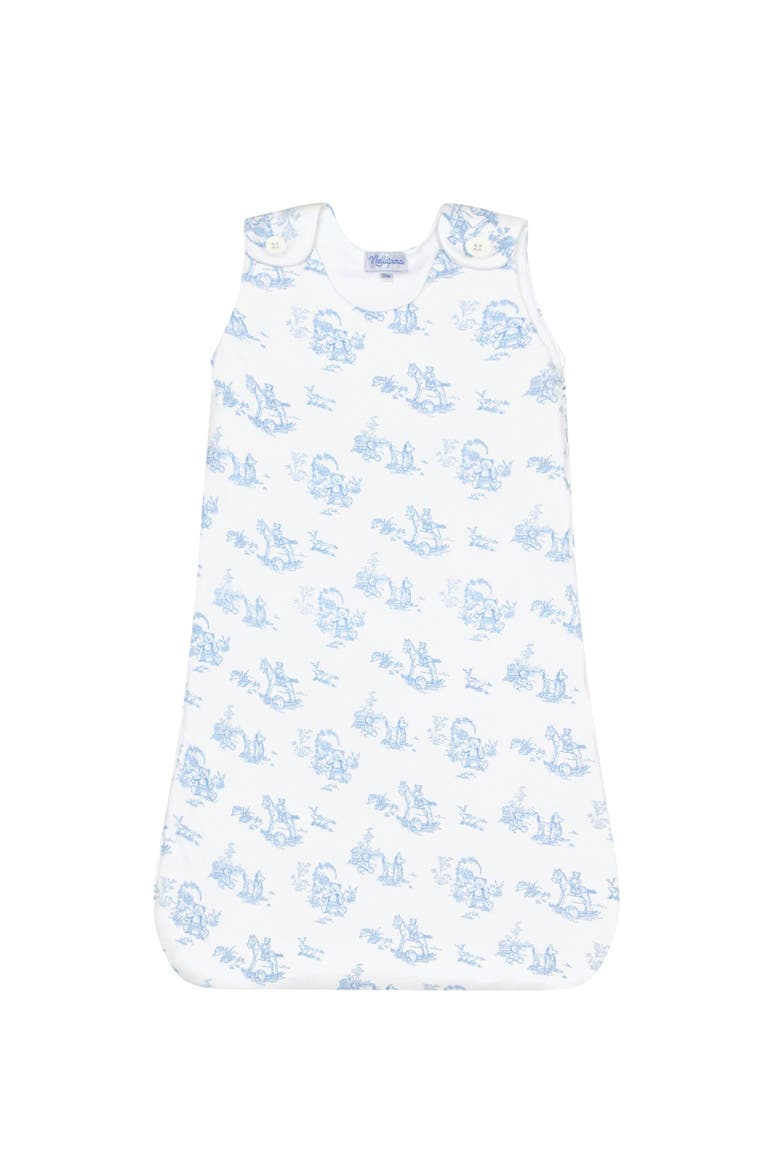 Baby Boy Cotton Winter Sack, Alternate, color, Blue Toile