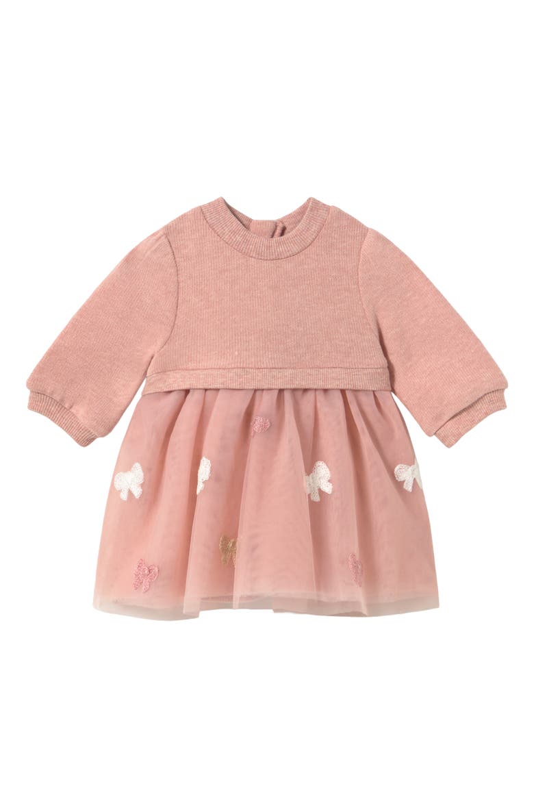 Combo Tulle Dress, Main, color, Pink