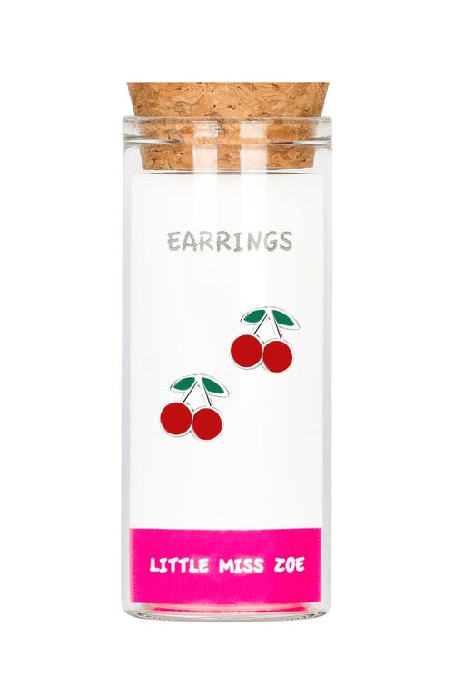 Little Miss Zoe Kids'  Cherry Stud Earrings