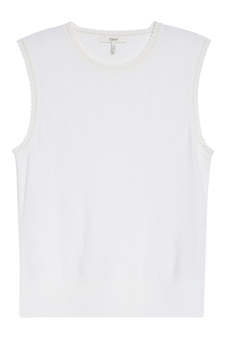 Wool Pointelle Underpinning Shell, Alternate, color, ICONIC MILK
