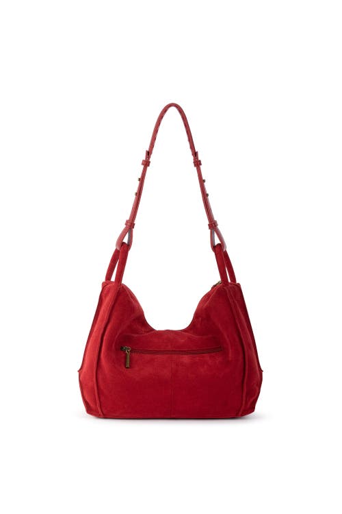 The Sak Los Feliz Hobo Leather Bag In Red