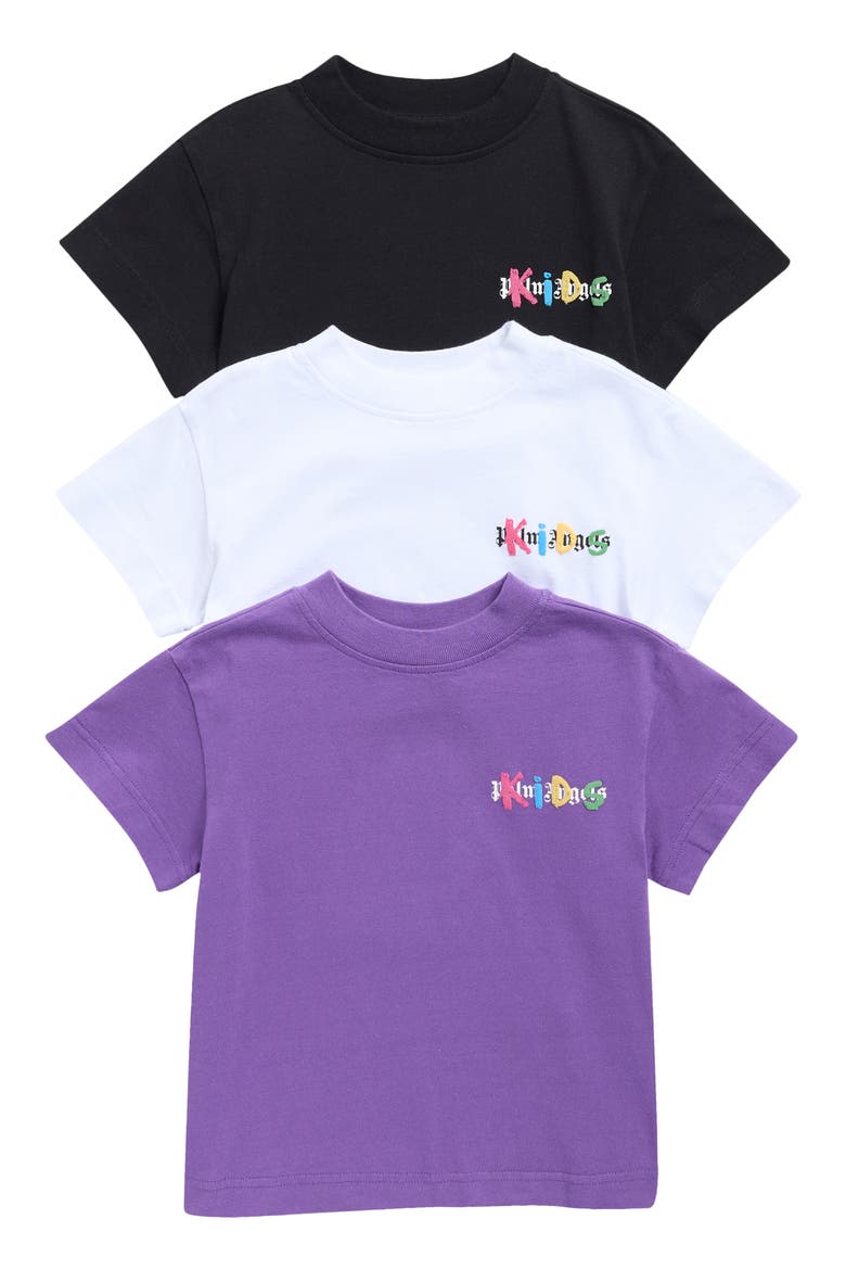 Kids' 3-Pack Graphic T-Shirts, Main, color, BLACK/ WHITE