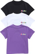 Palm Angels Kids' 3-Pack Graphic T-Shirts