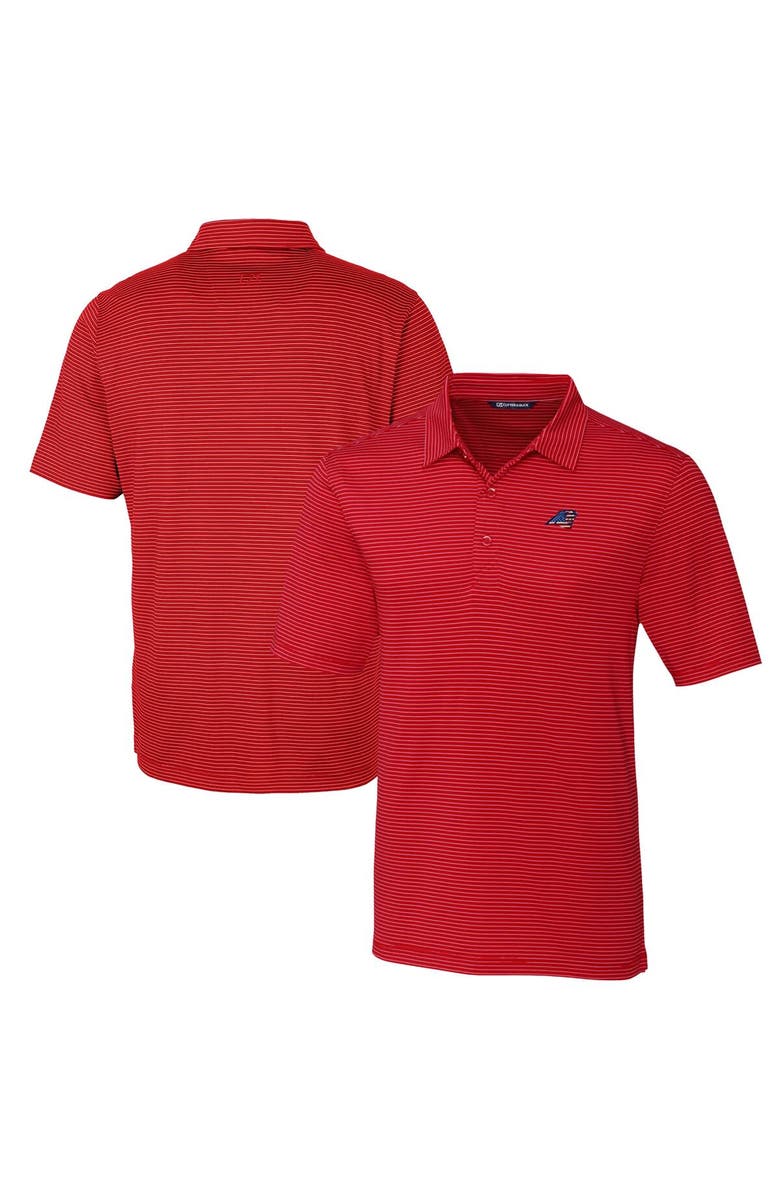 Cutter & Buck Men's Cutter & Buck Red Carolina Panthers Forge Pencil Stripe Polo, Alternate, color, 