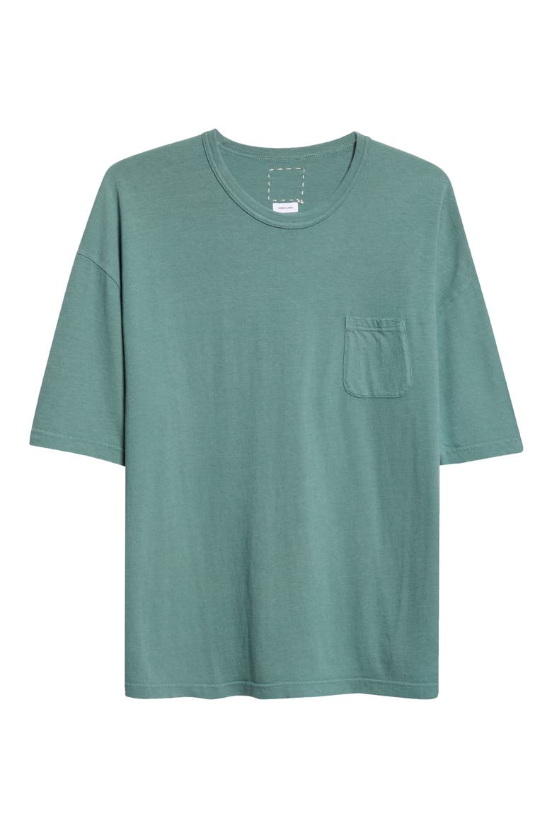 Jumbo Damaged Oversize Pocket T-Shirt, Alternate, color, GREEN