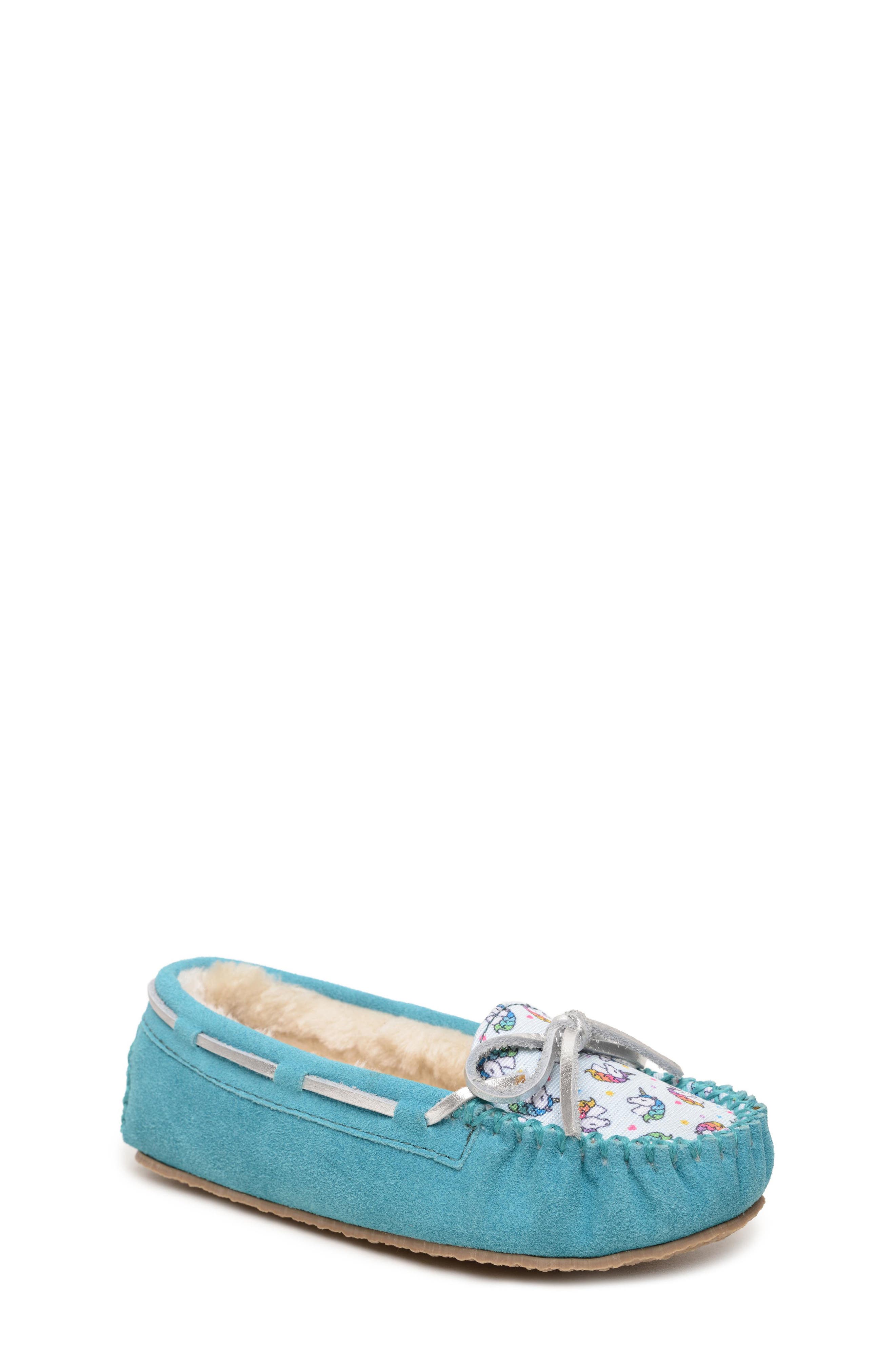 Minnetonka Kids
 Cassie Slipper, Main, color, Unicorn Turquoise